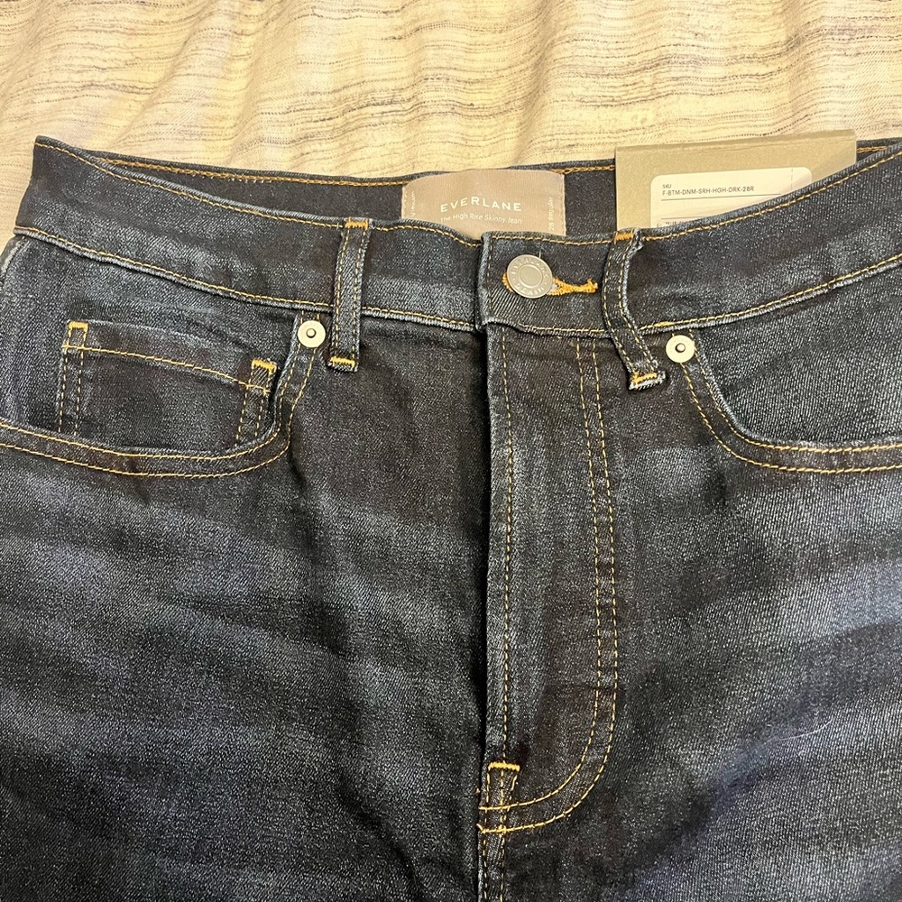 Everlane High-Rise Skinny Jean Deep Indigo
